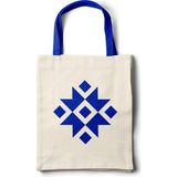 INKD Sanatsal Bez Çanta – Geleneksel Kilim Motifi Tasarım - 35X40