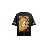 INKER PRINT Demon Slayer Jenitsu T-Shirt, Siyah, XL