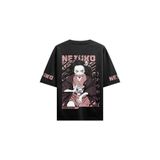 INKER PRINT Demon Slayer Nezuko T-Shirt, Siyah, XL