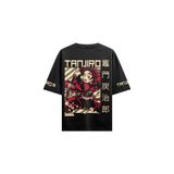 INKER PRINT Demon Slayer Tanjiro, Siyah, L