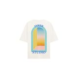 INKER PRINT Sunset Portal T-Shirt, Beyaz, M