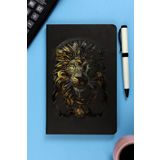 inkglo Çizgili Sert Kapak Defter 13x21 cm Lak Kapaklı Günlük Not Ajanda Okul Ofis Kullanımına Uygun