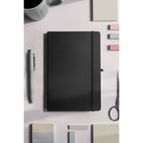 inkglo Siyah Çizgili Defter Sert Kapaklı Tarihsiz Ajanda Not Defteri 13x21 cm