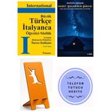 İnkılap Kitabevi Büyük Türkçe - Italyanca Öğretici Sözlük - Asım Tanış + Kuzey Işıklarının Şarkısı + Telefon Tutucu