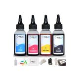 inkjet Canon Bitmeyen Tanklı Yazıcılar Için Uyumlu 4x100ml Mürekkep Seti