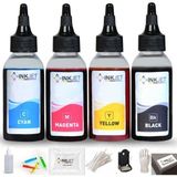 inkjet Canon E414 E404 E484 E464 Bitmeyen Kartuş Mürekkep Seti 4X100M Sarı