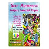 Inkjet Ve Laser Uyumlu 50 Adet A4 Sticker Güçlü Yapışkanlı Etiket
