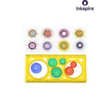 inkspire Motif Şablonu 1 Paket 20 Cm Motif Çıkarma Şablonu Teknik Çizim Şekil Çıkarma Cetveli Çizim Şablonu