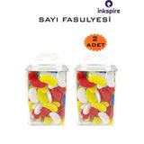 inkspire Sayı Fasulyesi 2 Paket Plastik Sayı Sayma Fasülyeleri 1. Sınıflar İçin Renkli Fasulye Sayma Fasülye