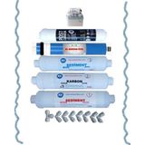 Inline Sistem Tüm Kapalı Kasa Su Arıtma Cihazı Filtresi,5 Li Filtre Seti - Çok Renkli