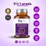 inMax MagPRO Magnezyum Kompleks 250 mg (SİTRAT, MALAT, BİSGLİSİNAT) 60 KAPSÜL Yetişkinler İçin Vitamin B6 & D3