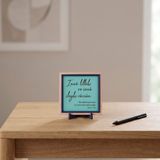 İnnâ lillâhi ve innâ ileyhi râciûn Motifli Şık Dekoratif Obje, Her Mekana Uygun Derorasyon 10x10 cm
