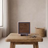 İnnâ lillâhi ve innâ ileyhi râciûn Yazılı Modern Dekoratif Obje, Ev İçin Anlamlı Aksesuar 10x10 cm
