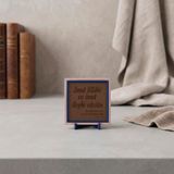 İnnâ lillâhi ve innâ ileyhi râciûn Yazılı Modern Dekoratif Obje, Ev ve Ofis İçin 10x10 cm