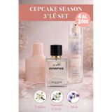 INNATIVE Cupcake Season Saç Parfümü Body Mist ve EDP Parfüm Seti