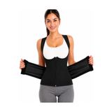 Inner Vision Kadın Termal Sauna Korsesi – Terletici Fermuarlı Bel ve Karın Şekillendirici Spor Korse