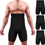 Inner Vision, Karın Kontrol Vücut Şekillendirici Yüksel Bel Dikişsiz 3 Boyutlu Erkek Duble Korse Boxer (as3, numeric, 3x_l, Siyah, S-M)