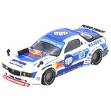 Inno Models RX-7 (FD3S) RHD (Sağ El Sürücüsü) #123 "Pandem MADBUL Gen 7.3" Beyaz ve Mavi Grafikli MadLab Koleksiyonu 1" 1/64 Diecast Model Araba IN64-MADLAB01-MADBUL