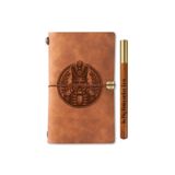 InnoBeta Nutcracker Gifts for Women Men, Nutcracker Journal and Pen Vegan Leather Refillable Notebook, Sketchbook, Travel Diary, 7.8x5 Inches