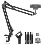 InnoGear Webcam Standı, Logitech Webcam BRIO 4K C920 C920S C922 C922 C922x C925e C930 NexiGo N60, 1/4"-3/8" ve 3/8"-5/8" Mavi Yeti Kartopu için Vida Yeti Nano ve Diğer Mikrofonlar