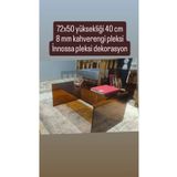 innossa pleksi dekorasyon 8 mm kahverengi pleksi u model orta sehpa