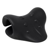 Innostretch Boyun Bulutu Yastığı - Boyun Germe Rahatlığı ve Servikal Dekompresyon ile Ağrı Giderici - Boyun Rahatlatır - Kaliteli Peluş Malzemeden Yapılmış Ultra Yumuşak Doğal Eğri Onarıcı - Siyah