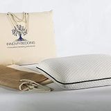 Innova Bedding%100 Doğal Lateks Yastık, Pamuk Iç Kılıf & Dış Kılıf, Hipoalerjenik - 60x40 cm