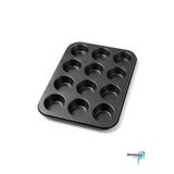 innoway 12’li Muffin Kek Kalıbı - Yapışmaz Metal Cupcake Topkek Fırın Pişirme Tepsisi