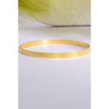 innuendo jewelery 925 Ayar Gümüş Üzeri 22 Ayar Altın Kaplama Aynalı Ajda Kadın Bilezik