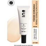 INO Beauty Cilt Tonu Eşitleyici Saf Kolajen Yüksek Korumalı 02 Medium SPF50+ Yüz Güneş Kremi 50 ml