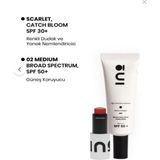 INO Beauty Dudak ve Yanaklara Özel Doğal Scarlet Stick Ruj & Allık 4,5GR+SPF50+ 02 Medium Yüz Güneş Kremi 50ML