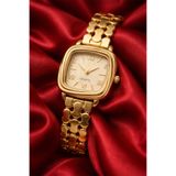 İnogge Kadın Çelik Saat Gold Renk Gold Kadran Vintage Luxury Edition Klasik Zarif Şık Kadın Kol Saati