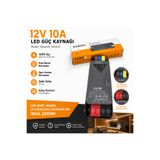 İnoled 1204 - 10A 120W 12V LED Güç Kaynağı | Kısa Devre Korumalı Adaptör | Şerit LED Trafo | 220V Ac – 12V Dc Dönüştürücü | Yüksek Verimli, Güvenli, Uzun Ömürlü LED Trafo Şerit LED Güç Kaynağı