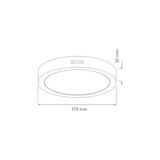 Inoled 24W Sıva Üstü Yuvarlak LED Panel Armatür 6500K BEYAZ