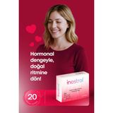 İnostrol Miyo Inositol D-Kiro Inositol (40:1) Folik Asit İçeren 20 Vegan Kapsül Takviye Edici Gıda