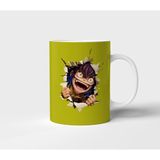 Inosuke Hashibira Demon Slayer Anime Tasarım Kupa - Hediyelik Kupa - Baskılı Kupa - 001 - Beyaz - 300 ml