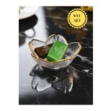 İnova Home Decor Gold Detaylı Kare Cam Mini Çerezlik-Sosluk Takımı 6'lı