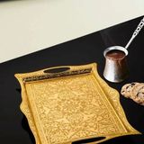 İnova Home Dikdörtgen Gold Renk Servis Tepsisi