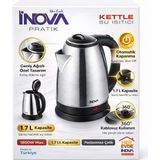 İnova Inova Pratik 1.7 L Paslanmaz Çelik Kettle – 1800W - Inox