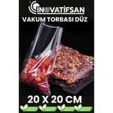 İnovatifsan Vakum Makinesi Poşeti Endüstriyel vakum Torbası 20*20 cm - 20 x 20 cm