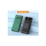 Inovaxis 10.000Mah.Kablosuz Şarj Özellikli Dahili Kablolu Dijital Göstergeli Vantuzlu Powerbank