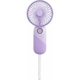 İnovaxis Taşınabilir Mini Fan USB Şarjlı El Vantilatörü 3 Kademeli Sessiz Vantilatör - Mor