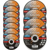 Inox 115X1,0X22 Düz Krom Kesme Taşı 10'lu Paket