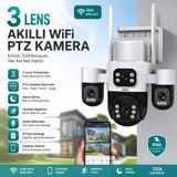 İnox Dijital 3 Lens Akıllı Wifi Ptz Kamera Gece Görüş + Hareket Takibi + Uzaktan Izleme