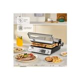 Inox Dijital Ekranlı Zamanlayıcılı Yanmaz Yapışmaz Pro Izgara ve Tost Makinesi 2000W