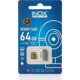 İnox Dijital Inox 64 GB Micro Sd Hafıza Kartı Class 10 Güvenlik ve Araç Içi Kamera Uyumlu Yüksek Hızlı Bellek
