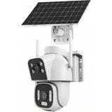İnox Dijital INOX-X22 4g Esım Solar Güvenlik Kamerası – Dual Lens, Black Light Gece, Ptz, 40M Algılama, 12000MAH