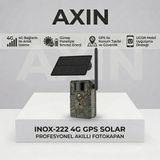 İnox Dijital Inoxdigital INOX-222 4g Gps Solar Güneş Enerjili Kablosuz Fotokapan Arazi Güvenlik Kamerası - 1BW-Beyaz