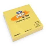 İnox Mas Postit 100 Yaprak 76X76 Yapışkanlı Not Kağıdı Sarı - 3 adet
