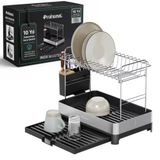 Inox Master Kd400 | Genişletilebilir 2 Katlı Bulaşıklık | 304 Paslanmaz Çelik | Su Tahliyeli Tezgah Üstü Kurutmalık